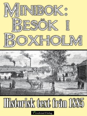 cover image of Ett besök i Boxholm år 1885